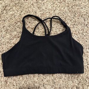 Athleta Black Strappy Sports Bra